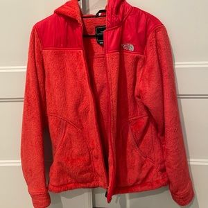 North Face Hooded HOT Pink Jacket